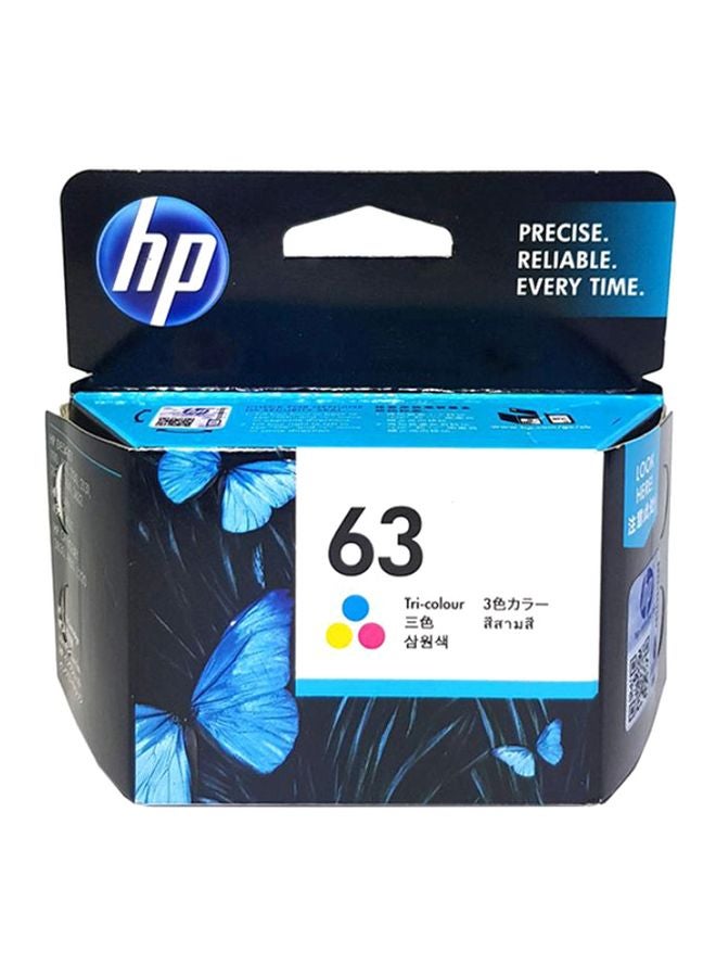 HP 63 Tri-Colour Original Ink Cartridge Multicolour - Image 1