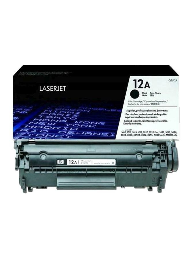 HP 2-Piece 12A LaserJet Ink Toner Cartridge Set Black 