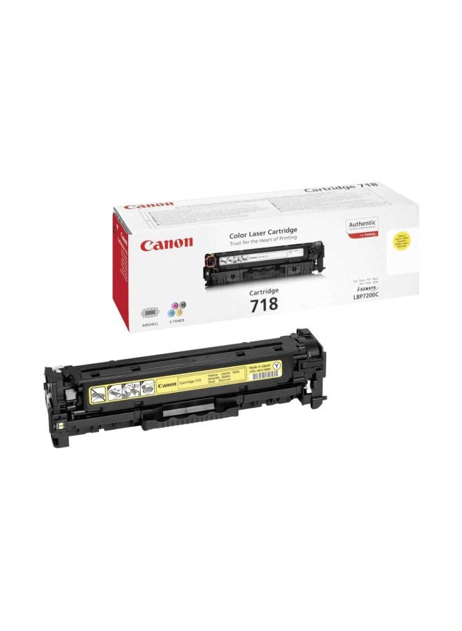 Canon 718 Ink Toner Cartridge Yellow - Image 1