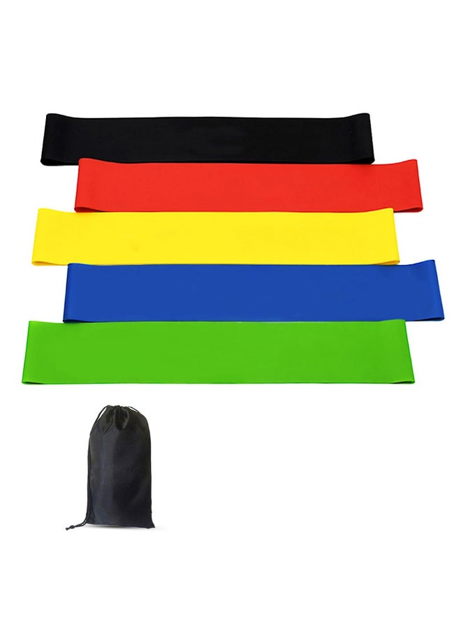LIXADA 5-Piece Resistance Bands With Case Set 15 x 5cm - Image 1