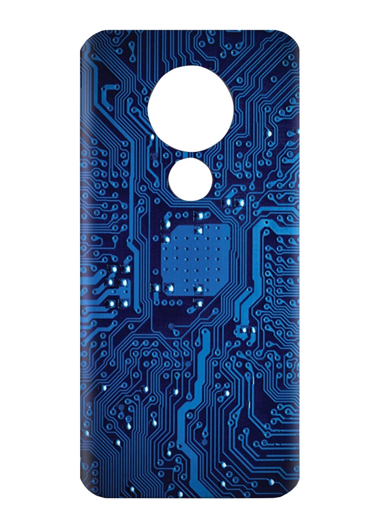 AMC DESIGN Circuit Board Pattern Protective Case Cover For Nokia 6.2 Blue/White  - Image 1