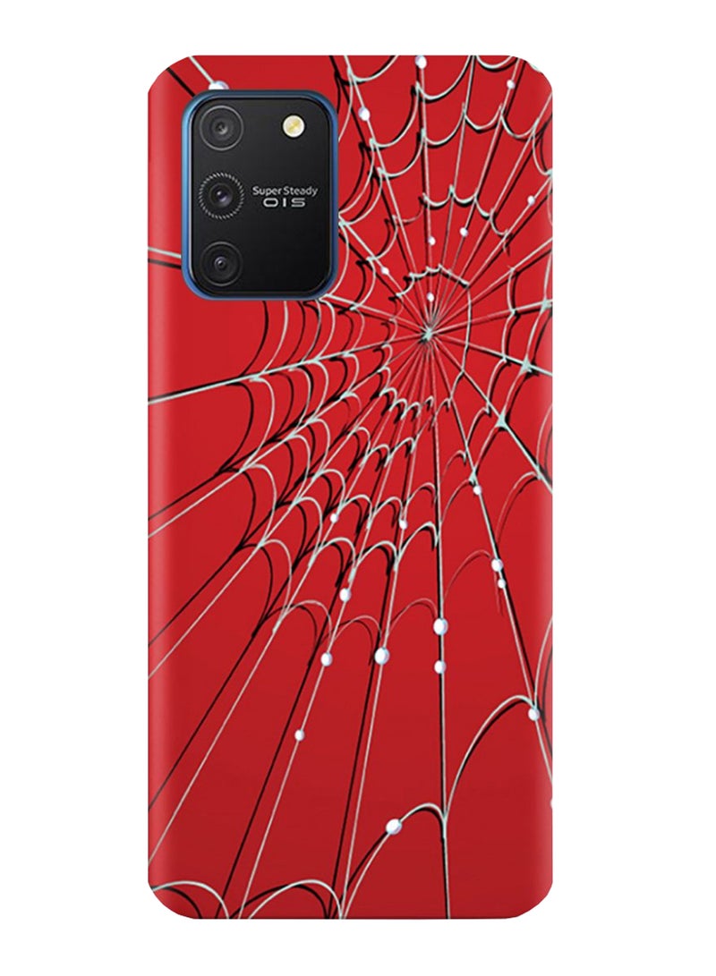AMC DESIGN Spider Web Pattern Protective Case Cover For Samsung Galaxy S10 Lite Red/Black/White - Image 2