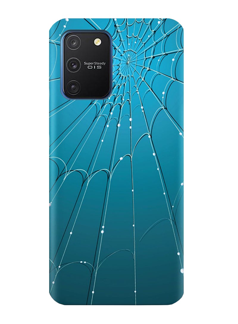 AMC DESIGN Spider Web Pattern Protective Case Cover For Samsung Galaxy S10 Lite Blue/Black/White - Image 2