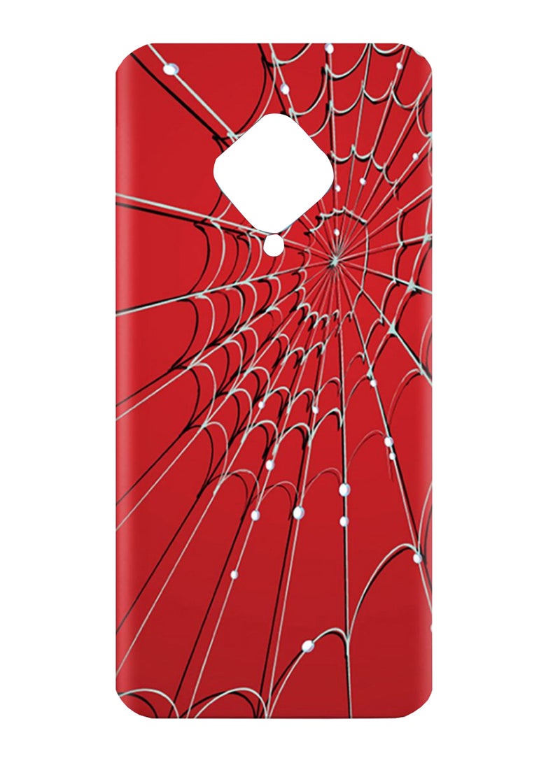 AMC DESIGN - Spider Web Pattern Protective Case Cover For Vivo S1 Pro Red/Black/White - Image 1