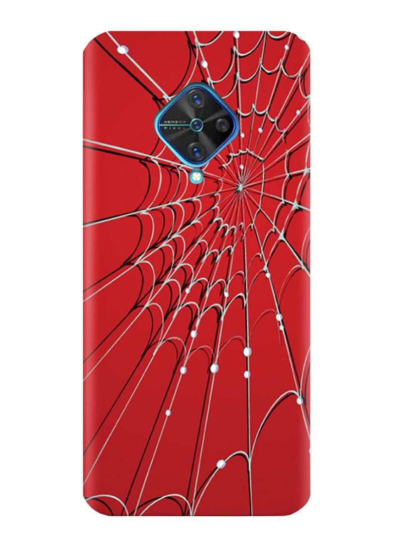 AMC DESIGN - Spider Web Pattern Protective Case Cover For Vivo S1 Pro Red/Black/White - Image 1