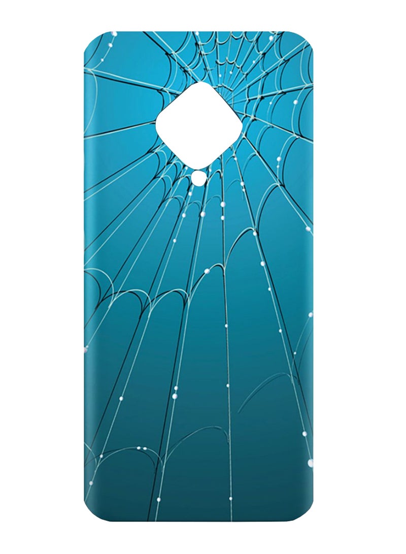 AMC DESIGN Spider Web Pattern Protective Case Cover For Vivo S1 Pro Blue/Black/White - Image 1
