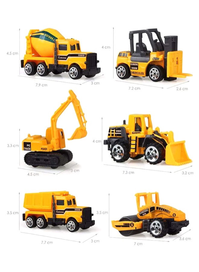 6-In-1 Construction Truck Vehicle Carrier With Trucks Multicolour - Image 2