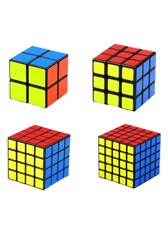 4-Piece Magic Speed Cube Set - Image 1