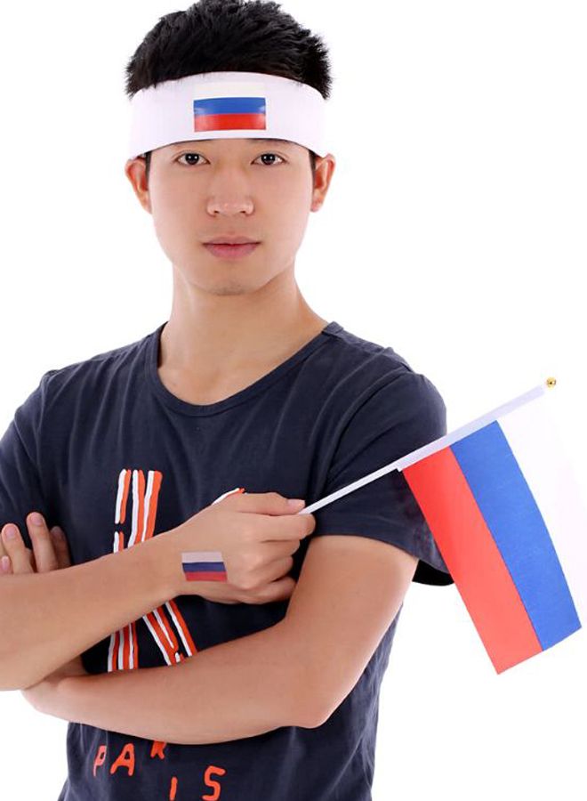 ANSELF 10-Piece National Flag Temporary Tattoo Set - Image 2