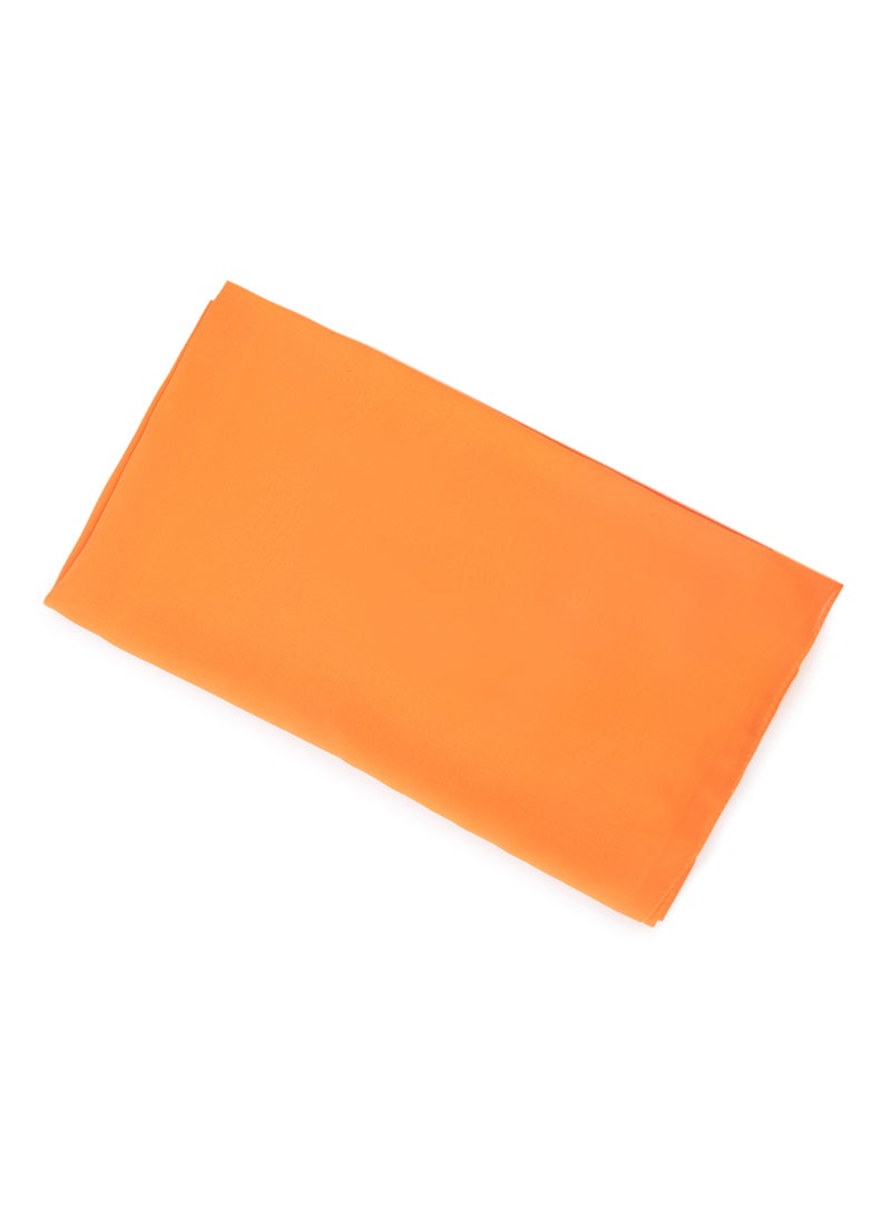 Scarf Collections Solid Chiffon Scarf Bright Orange  - Image 1