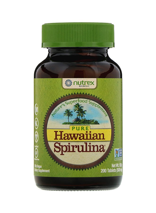Nutrex Hawaii - Pure Hawaiian Spirulina - 200 Tablets - Image 1