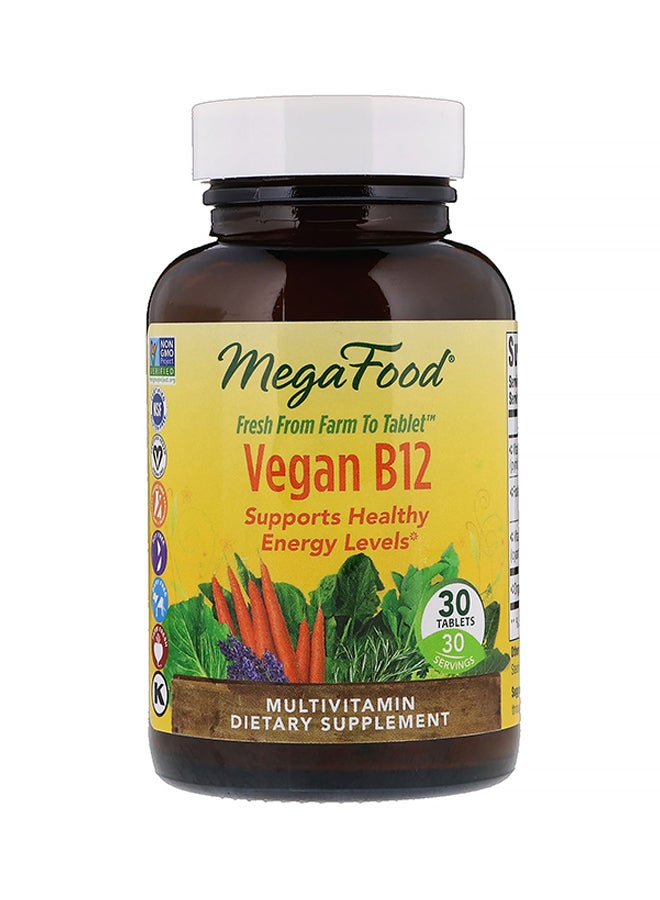 MegaFood Vegan B12 - 30 Tablets KSA | Riyadh, Jeddah