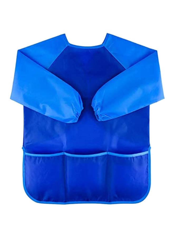 MissTiara Waterproof Long Sleeve Artist Painting Apron Blue  - Image 1