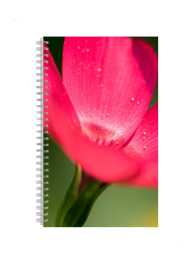 دفتر ورق حلزوني مقاس A4 زهري/بني