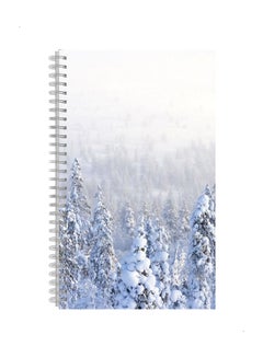 Generic A4 Spiral Notebook White/Green 