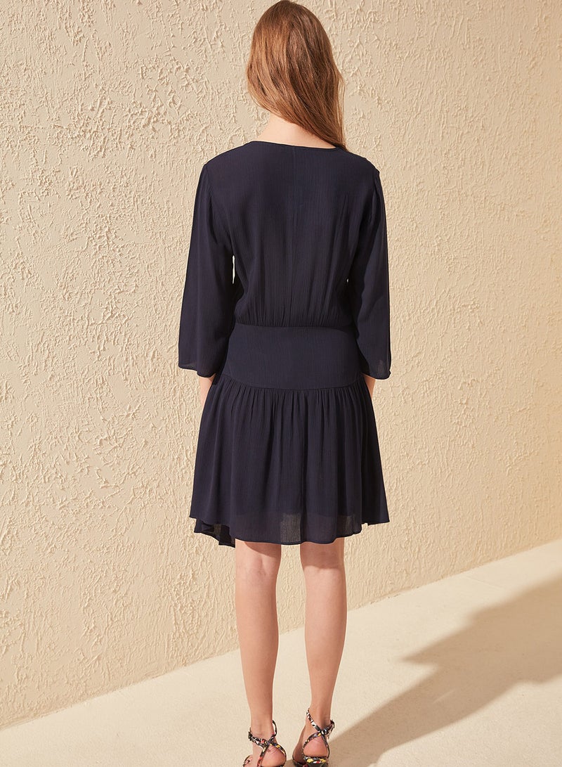 Asymmetric Hem Dress Navy - v1590135759/N36171670V_2