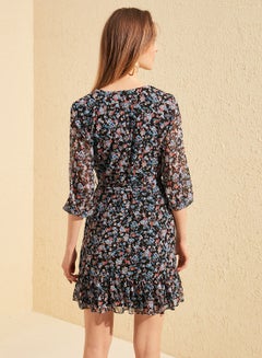 Ruffled Hem Floral Dress Multicolour - v1590135764/N36171699V_2