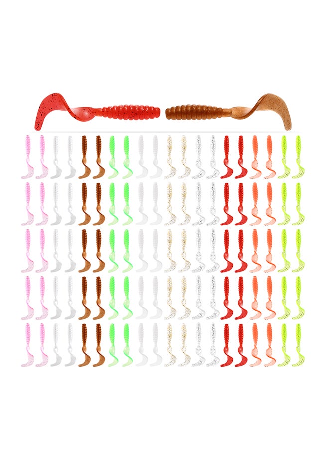 Generic 100-Piece Soft Artificial Fishing Lure Set 5.5cm  - Image 1