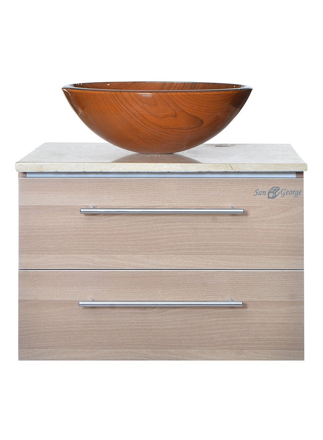 Storage Cabinet With Sink Basin SSG-W-G7773 Multicolor 40x15x40cm