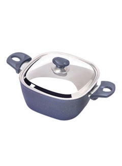 Top Chef Square Stew Pot With Lid Grey 28cm 