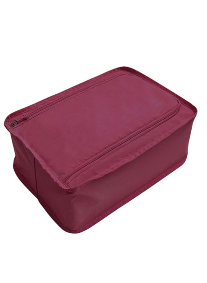 Convenience Waterproof Multi-Functional Shoes Organizer Maroon - Image 1