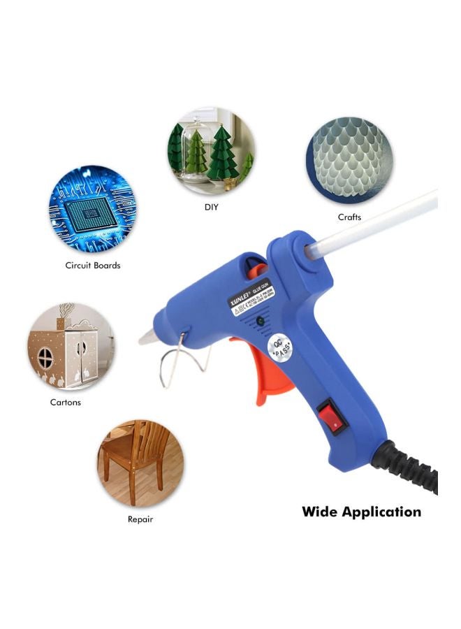 Generic XL-E20 Heater Glue Gun Blue/Orange/Silver 10x0.7x0.7cm  - Image 3