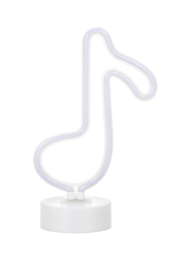 Musical Note Shaped Neon LED Light Yellow 29.0x12.5x5.5cm  - Image 1