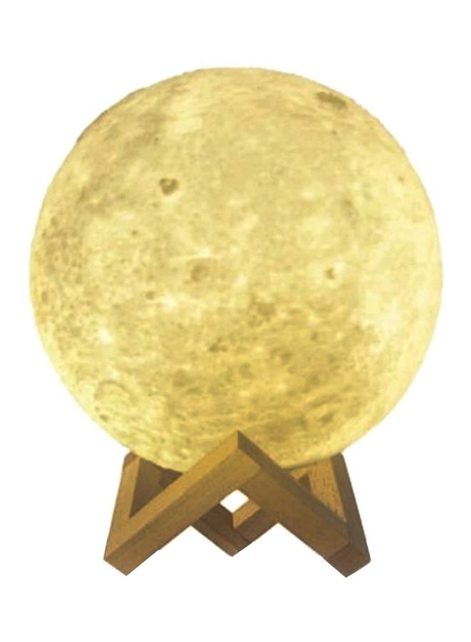 توراتس مصباح على شكل قمر أصفر 14x14x14سم - Image 1