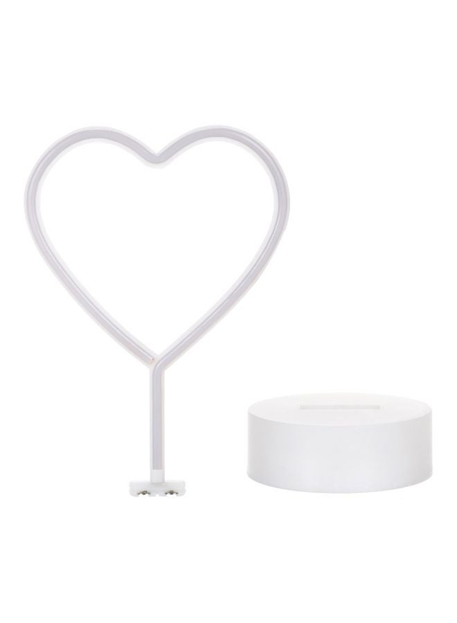 Heart Shaped Neon LED Light Pink 32.5x20.5x4cm  - Image 1
