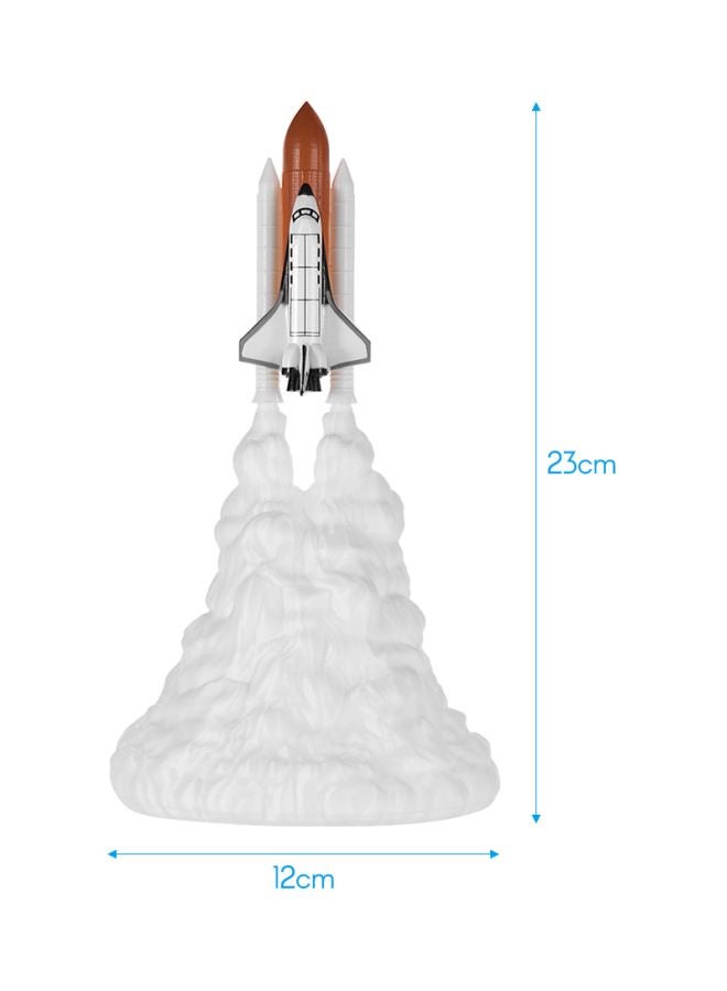 3D Space Shuttle Designed Lamp Set White/Brown/Black - Image 5