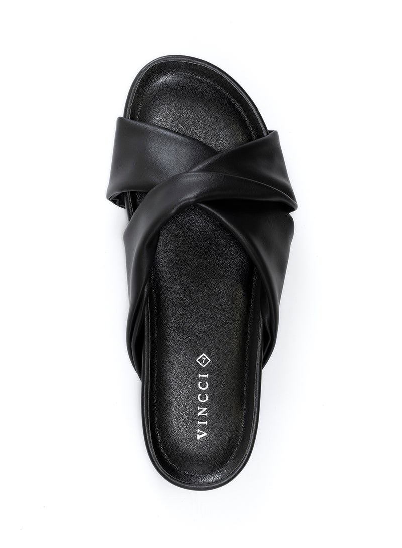 Crossover Strap Slides Black