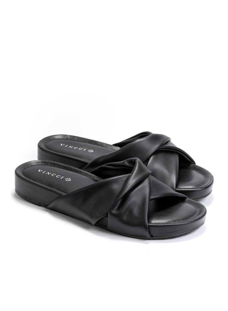 Crossover Strap Slides Black