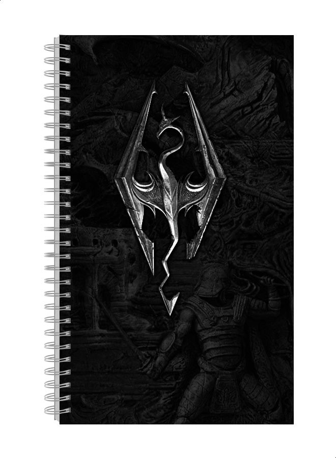 Generic A4 Spiral Notebook Black/Grey 