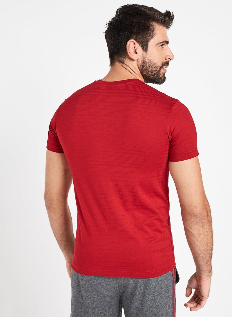 JOCKEY - Solid Design Cotton Short Sleeves T-Shirt J.Shanghai Red - Image 1