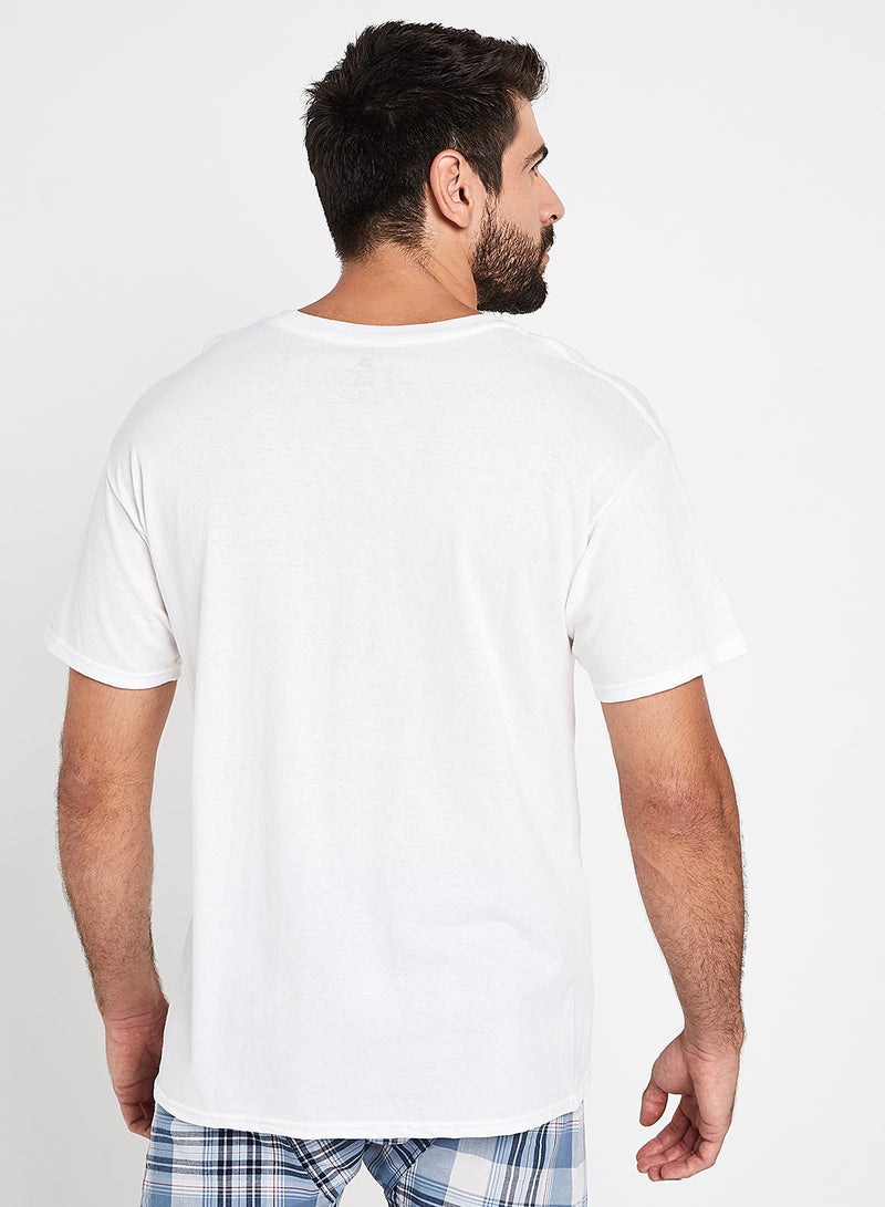 Hanes - 3-Piece Cotton Short Sleeves Undershirt White - Image 1