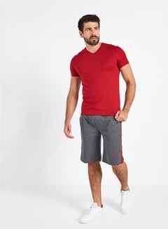 JOCKEY Solid Design Cotton Short Sleeves T-Shirt J.Shanghai Red  - Image 3