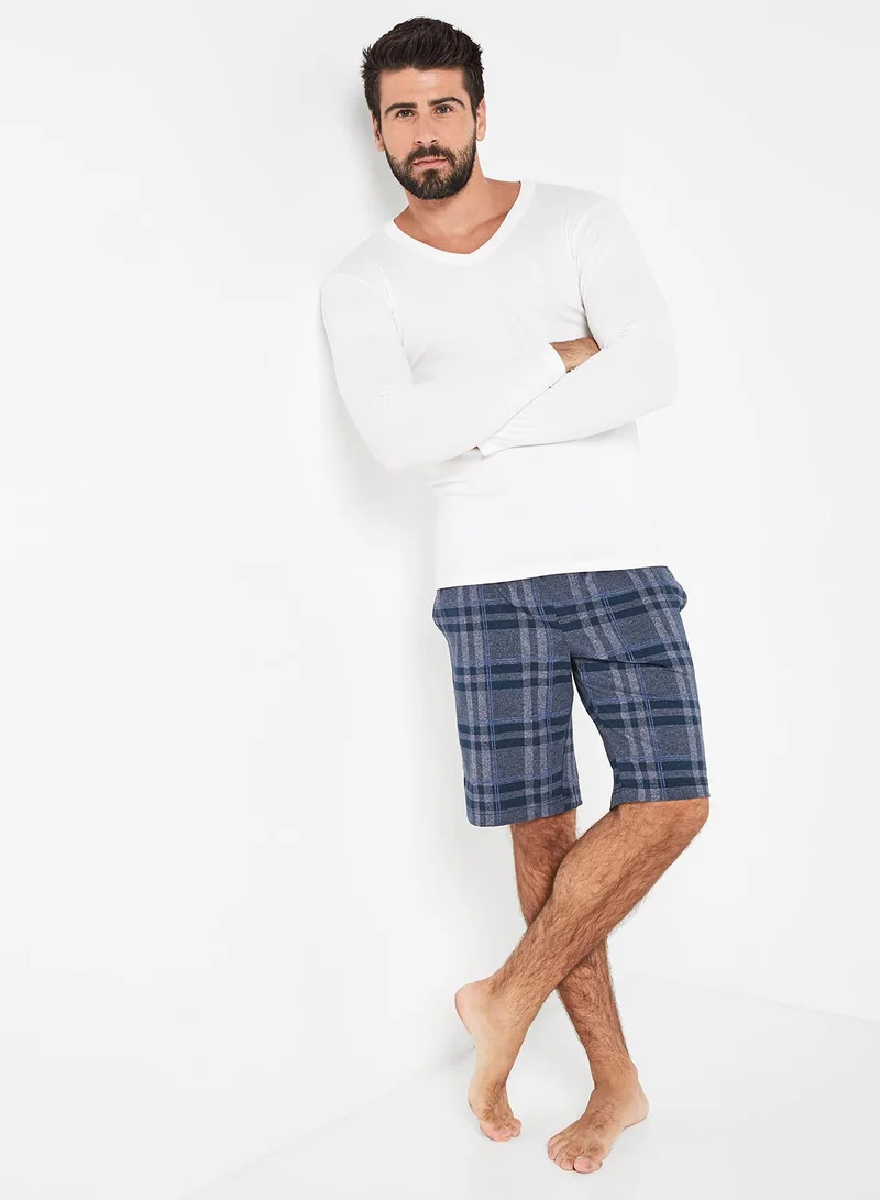 Jockey Assorted Color/Print Check Pattern Cotton Fit Shorts Assorted Color/Print  | Best Price UAE