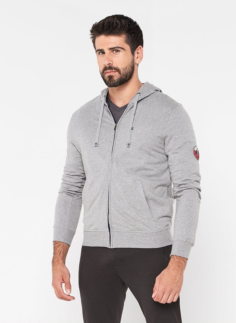 JOCKEY Hooded Jacket Grey Melange  - Image 1