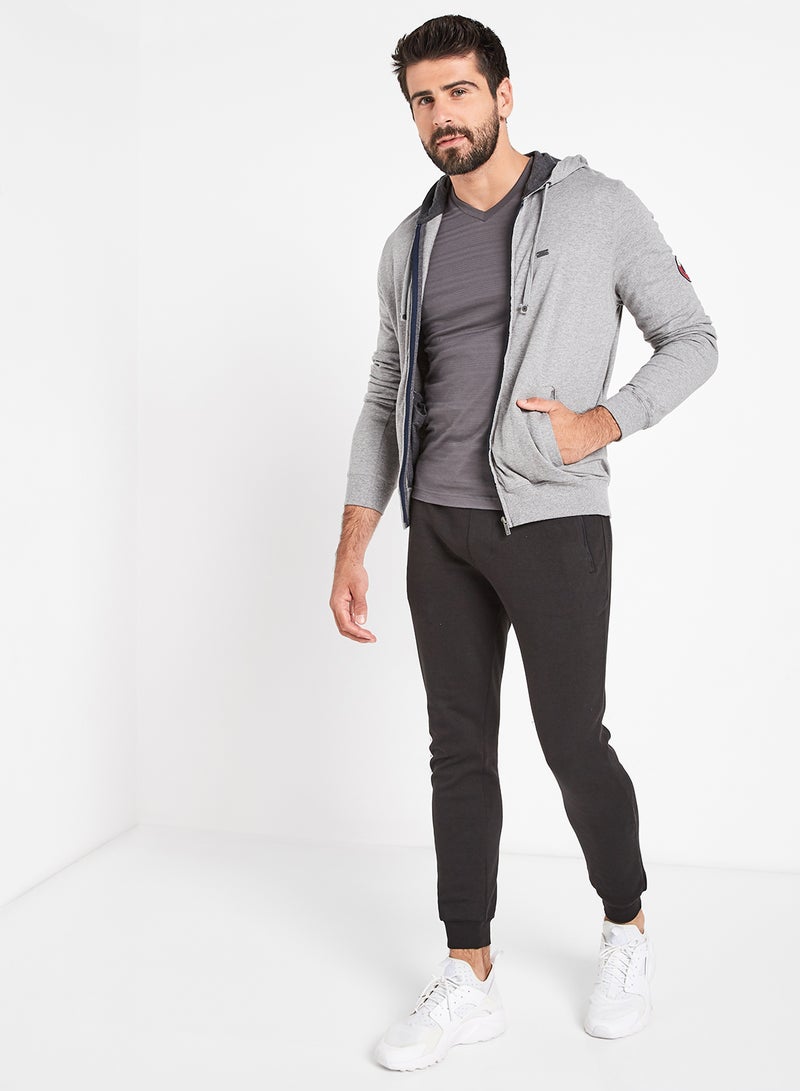 JOCKEY Hooded Jacket Grey Melange  - Image 3