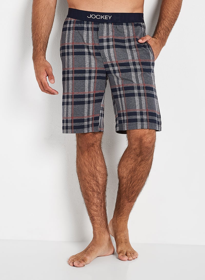 JOCKEY - Check Pattern Cotton Fit Shorts Assorted Color/Print - Image 1