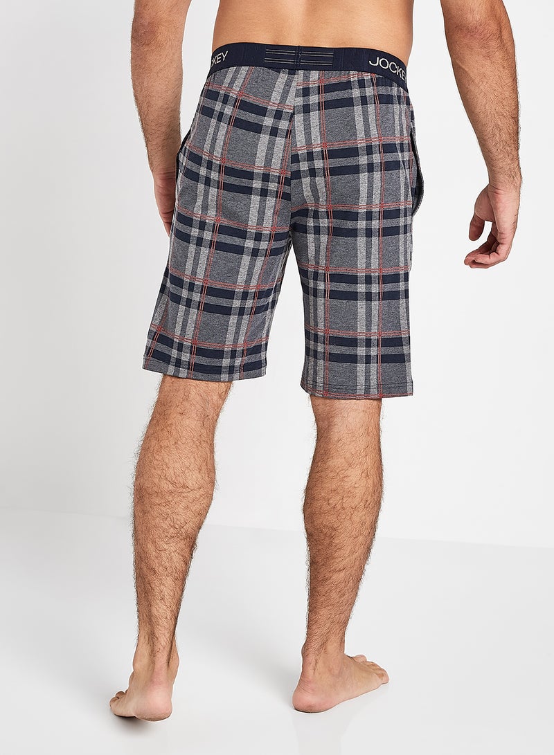 JOCKEY - Check Pattern Cotton Fit Shorts Assorted Color/Print - Image 1