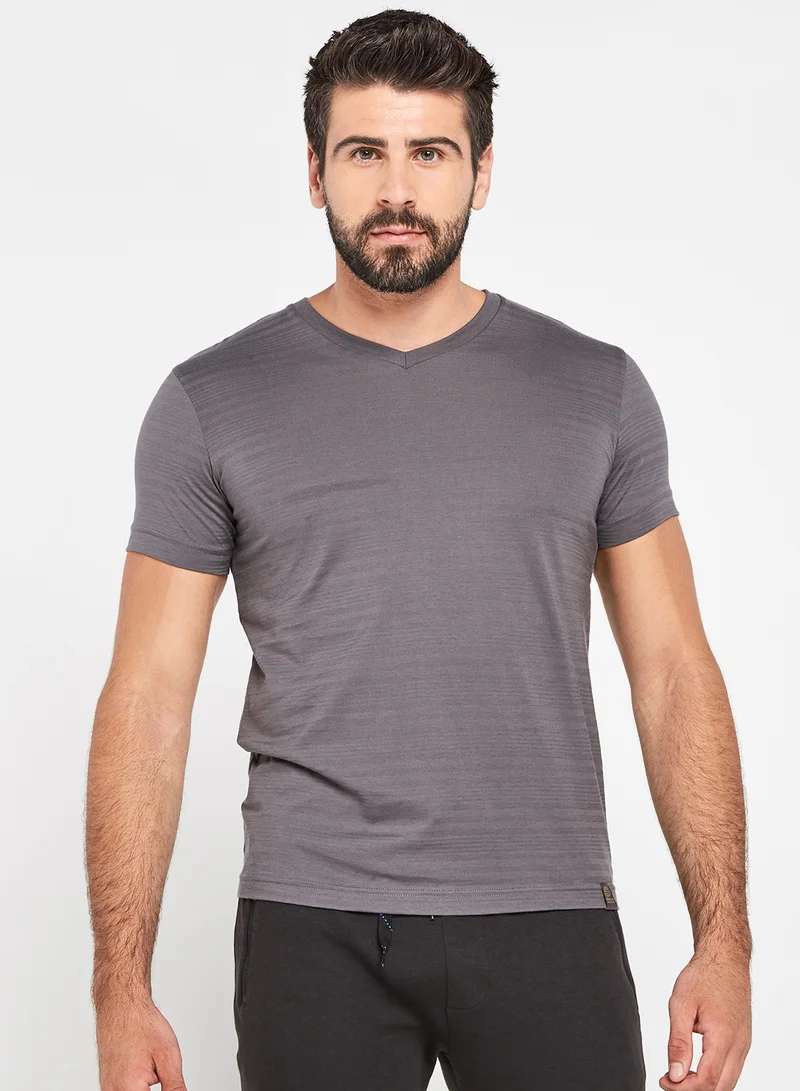 JOCKEY Solid Design Cotton Short Sleeves T-Shirt