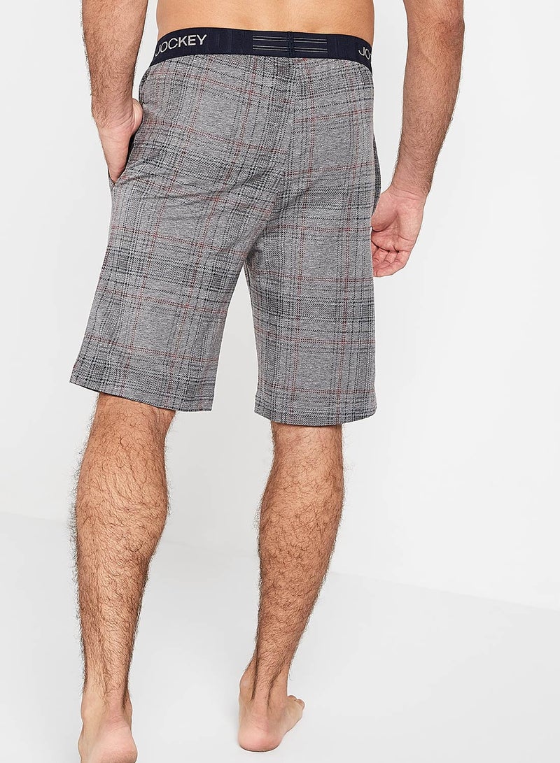 JOCKEY - Check Pattern Cotton Fit Shorts Assorted Color/Print - Image 1