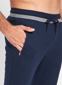 جوكي بنطال رياضي بقصّة ضيّقة قطن أزرق  - Image 4