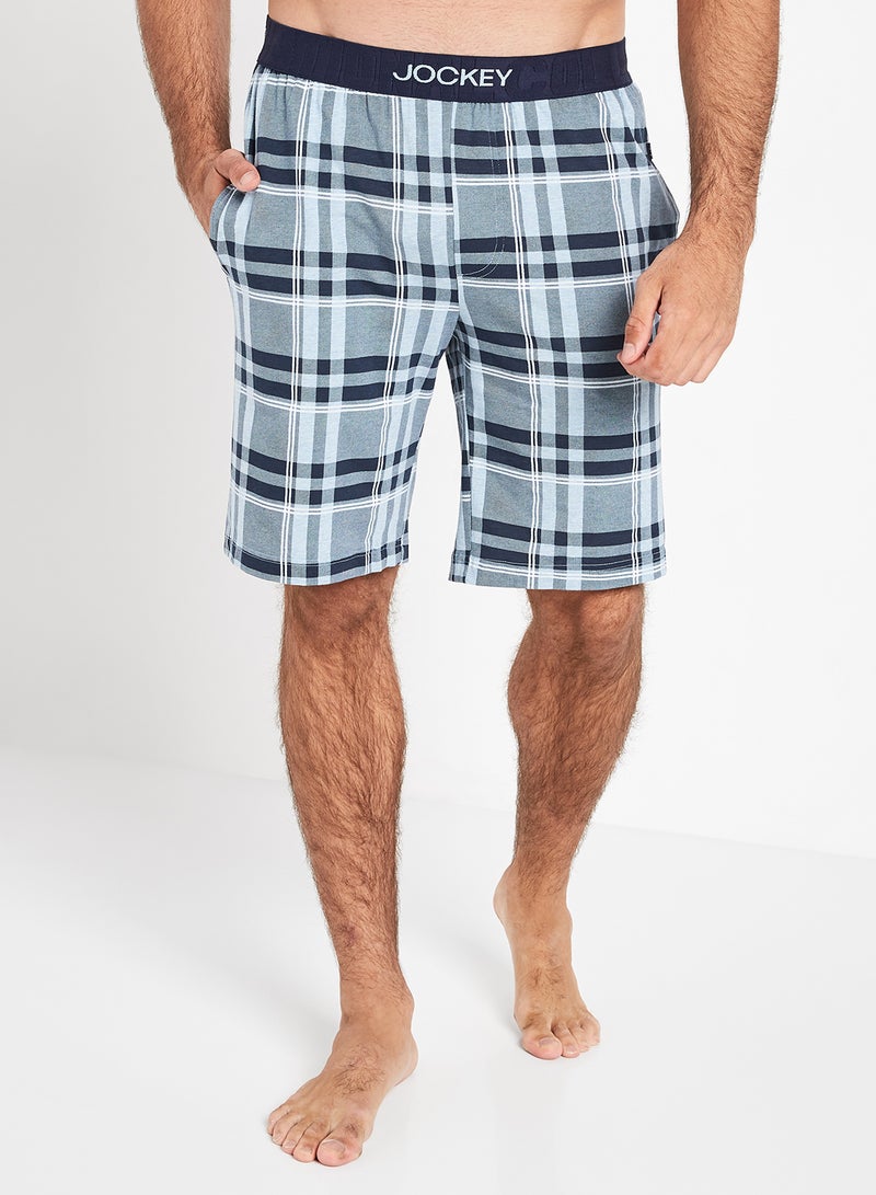 JOCKEY - Check Pattern Cotton Fit Shorts Assorted Color/Print - Image 1