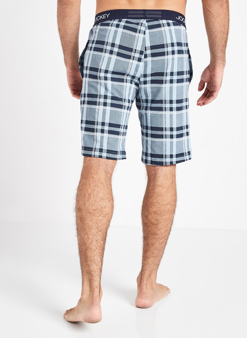 JOCKEY - Check Pattern Cotton Fit Shorts Assorted Color/Print - Image 1