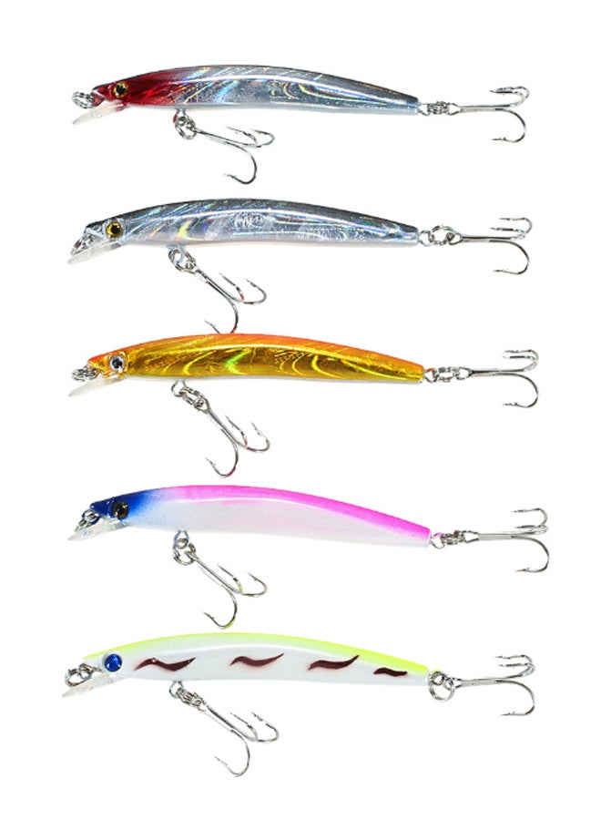 LIXADA 5-Piece Diving Minnow Hard Fishing Lure Set With Hooks - Image 1