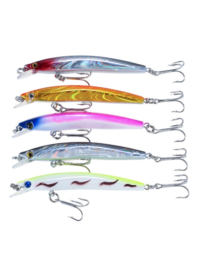 LIXADA 5-Piece Diving Minnow Hard Fishing Lure Set With Hooks - Image 2