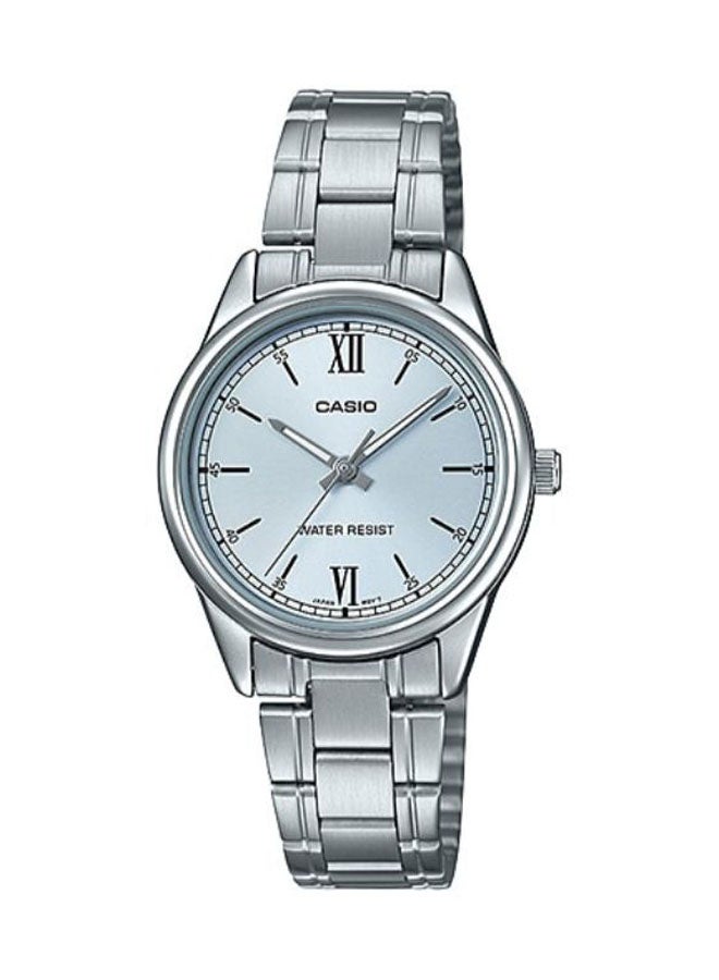 CASIO Women's Stainless Steel Analog Watch LTP-V005D-2B3UDF - 34 mm - Silver  - Image 1