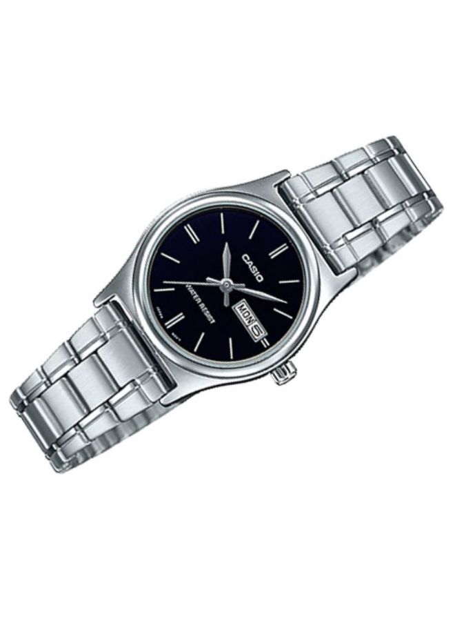 CASIO - Stainless Steel Analog Watch LTP-V006D-1B2UDF - 25 mm - Silver - Image 1